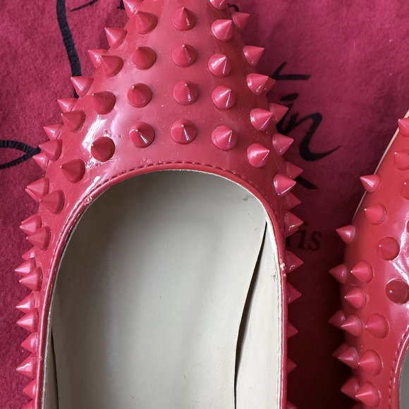 Christian Louboutin Red Studded flats - Picture 12 of 13